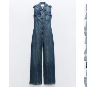 NWT Zara Denim Jumpsuit